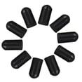 thumbnail image 2 of AOQIANLAN 10pcs Drumstick Cap Silicone Drum Stick Sleeves Stick Head Protective Mute Cover Black, 2 of 7