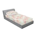 thumbnail image 3 of Floral Bedding Set with Sheet & Covers, Vintage Orchid Arrangement Soft Colored Abstract Image Blossoming Nature Pattern, Printed Bedroom Decor 2 Shams, 4 Sizes, Multicolor, by Ambesonne, 3 of 3