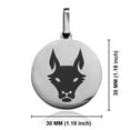 thumbnail image 2 of Stainless Steel Year of the Dog Zodiac Round Medallion Keychain Circle Ring, 2 of 2