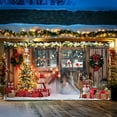 thumbnail image 5 of Hometravel Christmas Garage Background Cloth, Festive Photography Prop Backdrop, Seasonal Hanging Fabric for Photo Shoots, Holiday Atmosphere Creation, 5 of 6