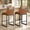 Caramel Brown, variant on LEDREM Bar Stools Set of 2, Counter Height Dining Chairs with Backs & Ergonomic Seat, Mid-Century Modern with Synthetic Leather Stitching, Integrated Back Pocket, Forest Green