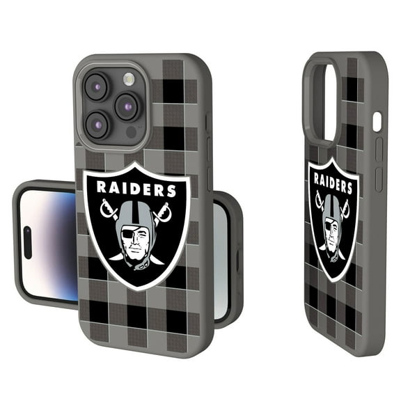 Keyscaper Las Vegas Raiders Plaid Soft Touch iPhone Case