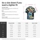 thumbnail image 5 of Fotbe Colorful Stained Glass Deer Camisa Estampada de Manga Corta para Hombre, Casual de Verano, Estilo Playero, Sin Arrugas-3X-Large, 5 of 5