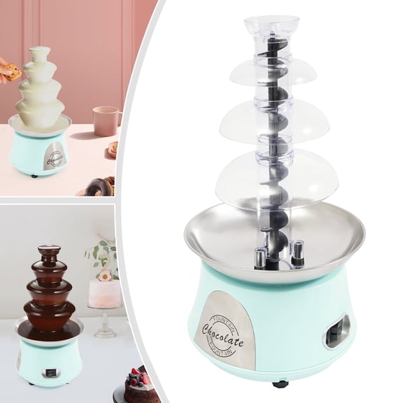 Vintoro 4-tier Chocolate Fountain Machine, 2.2 lbs Electric Chocolate Fondue Fountain Machine, 180W 120V