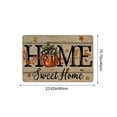 thumbnail image 6 of suore Fall Pumpkin Door Mat, Autumn Welcome Rug for Front Door, Pumpkin Leaf Design Door Mat, Removes Dirt Non Slip Backing, Thanksgiving Entryway Floor Mat for Porch Decor, 6 of 6
