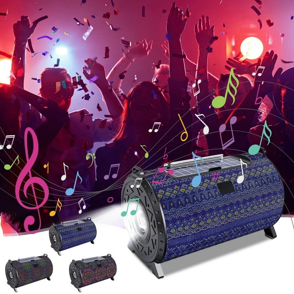 Speaker Wireless Speaker Bag Cloth War Drum Long Range Player Can Plug U Disk Mobile Audio,Black&friday Deals 2024,Cyber&Monday Deals 2024,PENDANE,Blue