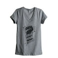 thumbnail image 1 of Black Lives Matter Women's Fashion Relaxed V-Neck T-Shirt Tee Heather Grey Large, 1 of 3