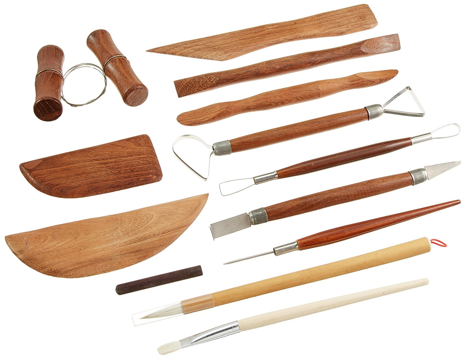 Jack Richeson Deluxe 12Piece Pottery Tool Set with Storage Canister