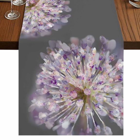 Table Runners 36 Inches Long Dress Scarves, Fantasy Dandelion Farmhouse Kitchen/Dining Table Runner, Short Coffee Tablerunners, Modern Magical Plants Flowers Spring 13x36 Inch