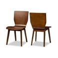 thumbnail image 4 of Baxton Studio Elsa Mid-century Modern Scandinavian Style Dark Walnut Bent Wood Dining Chair (Set of 2), 4 of 4