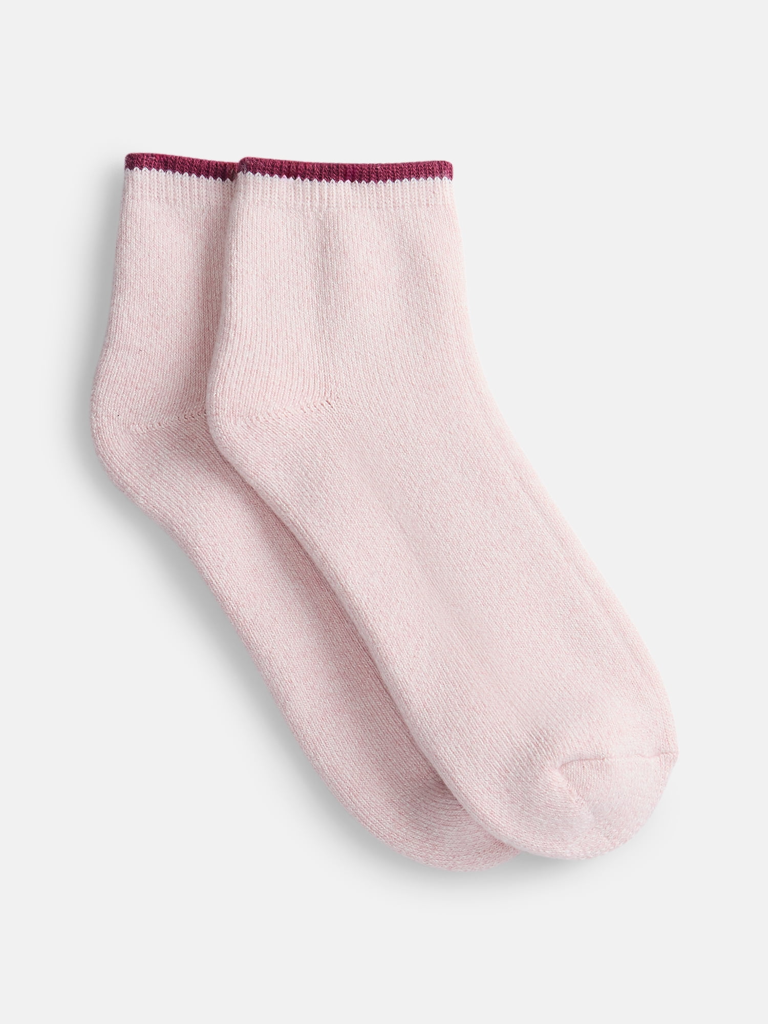 Joyspun Women's Comfort Full Terry Ankle Socks, 3-Pack, Size 4-10