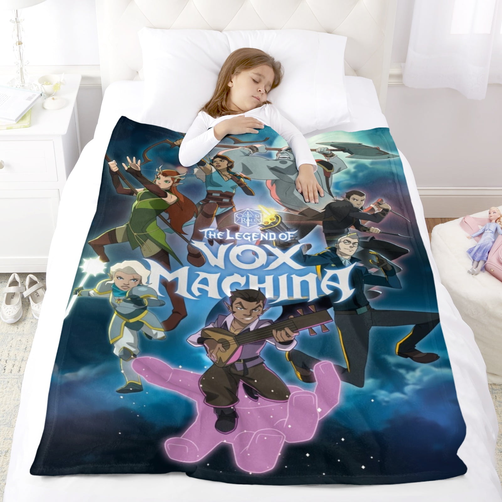 The Legend of Vox Machina Throw Blanket Gifts for Fans Lover Girls Boys Women Present Hoodie Him Bed 50"x60"