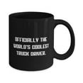 thumbnail image 2 of Appreciation Truck driver Gifts, Officially the World's Coolest, Sarcastic Birthday 11oz 15oz Mug For Friends, Cup From Boss, Trucker gifts, Gifts for truck drivers, Gift ideas for truckers, Presents, 2 of 2