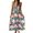 DT-Green, variant on DailyTrove Women's Floral Print Fit & Flare Dress, Sleeveless, Casual Beach & Brunch Wear, Lightweight Rayon , Contrast Hem