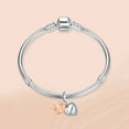 thumbnail image 4 of 925 Sterling Silver Charm for Bracelets Two Tone Queen Dangle Charms Women Bracelet Charm, 4 of 6