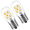 Warm White 3000K, variant on T22C Refrigerator Light Bulb 18 LED 2835 3W Microwave Oven Light E17 Base 120V Dimmable Small Bulb for Home Use