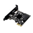 thumbnail image 3 of facefd PCIE to USB3.0 Expansion Card Port Adapting Tool Connection Converter Type-c SATA 15pin Adapter Cards Desktop Accessories Half Hegith Size, 3 of 5