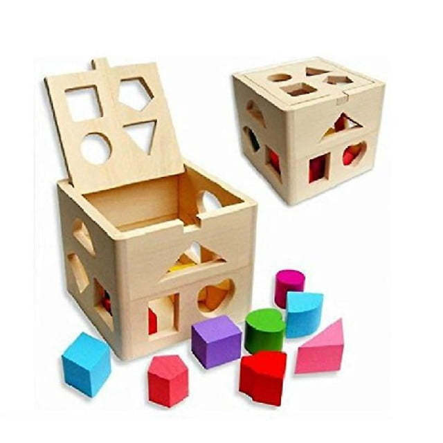 1 bloque de construcción de madera.