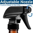 thumbnail image 3 of suministros de baño Botellas de spray de vidrio ámbar vacías etiquetadas (paquete de 2) - Contenedor recargable de 18 oz para aceites esenciales Zhivalor LRWJ837, 3 of 4