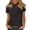 Black-01, variant on Women's Turtleneck Tops Fashion Polka Dot Print Short Sleeve Blouse for Casual Daily Comfort