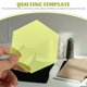 thumbnail image 4 of Juego de 4 reglas de patchwork, acolchado y corte hexagonal transparente. Reglas de costura acrílicas., 4 of 7