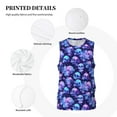 thumbnail image 3 of Pofeuu crystal Skull flower star Print Basketball Jersey, Shirts for Men Youth Basketball Jersey Crew Neck-Small, 3 of 6