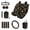Abstract Sun, variant on Psesaysky 15pc Bundle Seat Protectors, Trash Can, Air Vent Organizer,Steering Wheel Cover,Seat Belt Pads,View Mirror Cover,Coasters,Keychain Aesthetic Plant Theme for Most Vehicle Car's Lovers