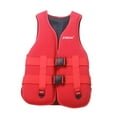 thumbnail image 1 of Chaleco ,Chaleco chaleco neopreno niños adultos,Chaleco de natación Chaleco flotante Flotador de agua Flotabilidad,Traje de supervivencia para aprender Rojo XL, 1 of 8