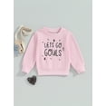 thumbnail image 2 of Bagilaanoe Toddler Baby Girl Boy Casual Sweatshirt Long Sleeve Letter Print Pullover 6M 12M 18M 24M 3T Kids Fall Loose Tee Tops, 2 of 7