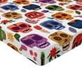 thumbnail image 2 of Ambesonne Wooden Fitted Sheet, Scary, King Size, Multicolor, 2 of 3