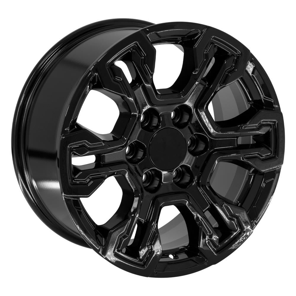 OE Wheels CV65 18 Inch Rims Fit Silverado 1500 ZR2 Style 6x139.7 18x8.5 Gloss Black - Hollander 14089 (Set of 4)