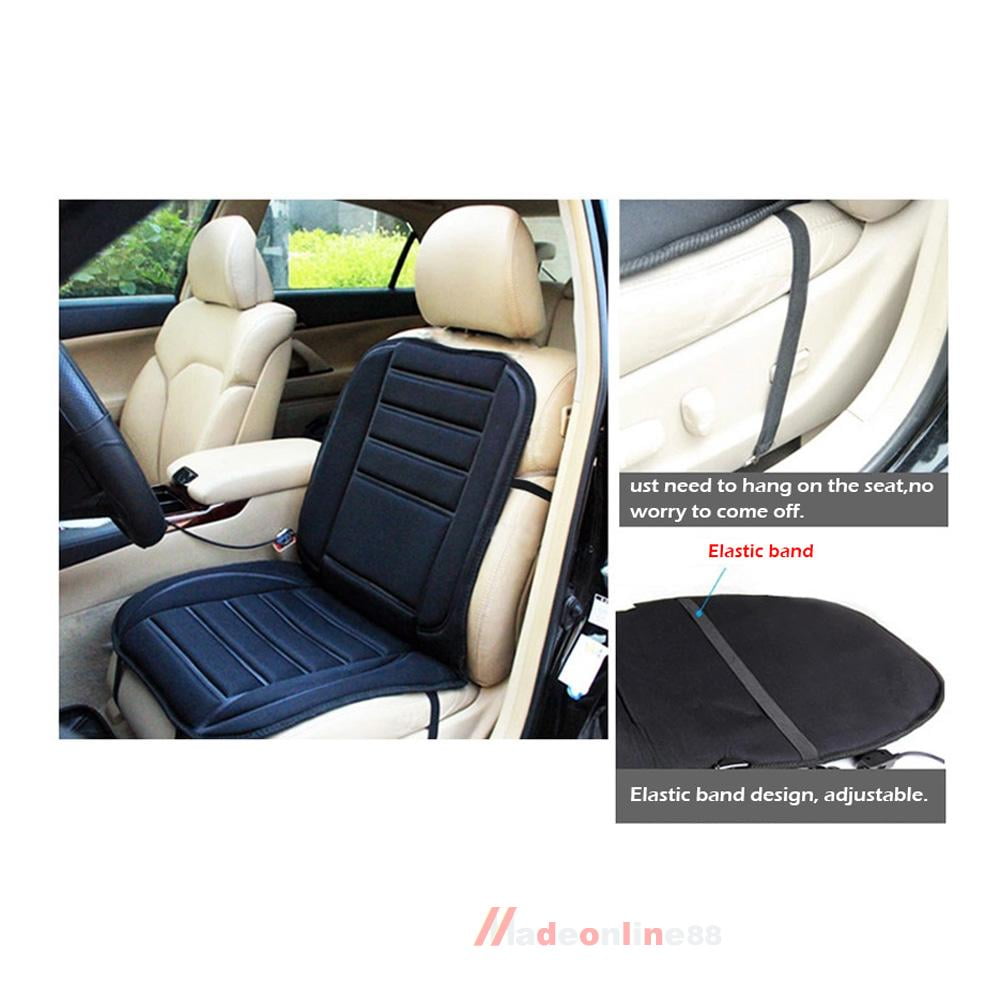 Car Heated Seat Cushion Cover Auto 12V Heating Heater Warmer Pad Winter by