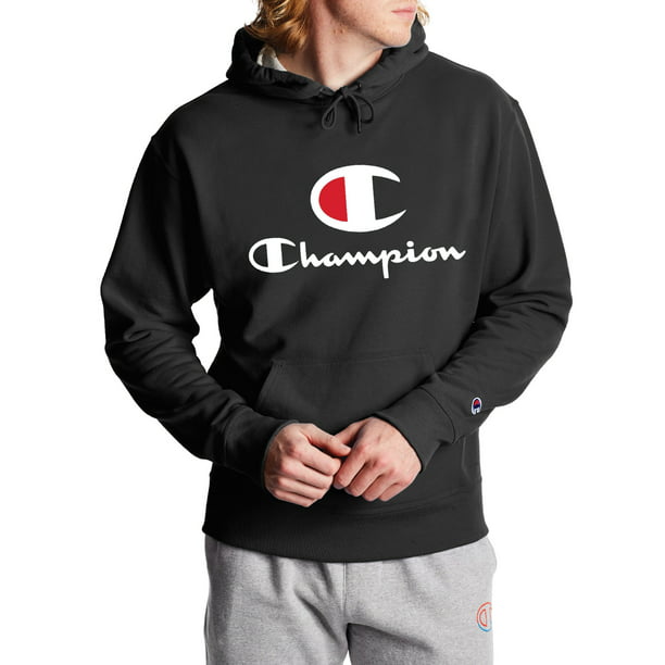 Champion Men's Powerblend Graphic Logo Hoodie - Walmart.com