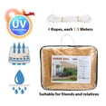 thumbnail image 6 of Sun Shade Sail, Tvird Square 10" x 10" UV Block Sun Shade Sail with 4 Fixed Ropes for Yard/Terrace/Lawn/Garden, Beige, 6 of 10