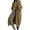 Khaki, variant on Fgvctg Long Sweaters for Women Open Front Long Sleeve Cable Knited Cardigans Sweater Warm Plus Size Sweaters Coats with Pockets Black L