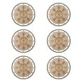 thumbnail image 2 of balikha 6pcs Christmas Macrame Wooden Ornaments in Handcrafted DIY Round Disks for The Crafts Kids Suspended Crafts Decorations Decorations Set B, 2 of 9