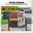 thumbnail image 5 of Outsunny Compost Bin Outdoor, 53 Gal Dual Chamber Tumbling Composter with Adjustable Vents, BPA Free Rotating Tumbling Composter, Orange, 5 of 9