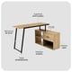 thumbnail image 5 of Escritorio Industrial Bilai Relan con Estanteria Lateral y Cajón Café y Negro, 5 of 8