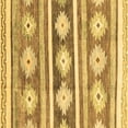thumbnail image 1 of Ahgly Company Indoor Square Abstract Brown Modern Area Rugs, 7' Square, 1 of 4