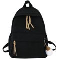 thumbnail image 1 of LinYooLi Fashion Canvas Nylon Backpack Satchel for Women Men, Large Shoulder Bag Removable Pendant, 1 of 5