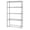 Chrome, variant on Black Wire Shelving 5 Shelf Unit - 24 x 72 x 86 in.