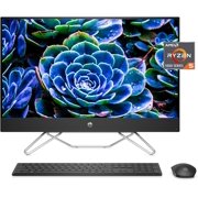 HP Essential All-in-One 27" FHD Desktop, AMD Ryzen 5 5500U, 32GB RAM 512GB PCIe NVMe M.2 SSD+1TB HDD, Wi-Fi, Bluetooth, Windows 11 Home, Black