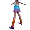 thumbnail image 4 of Txlixc Vestido de color sin mangas para mujeres con lentejuelas brillantes Txlixc  moda, 4 of 9