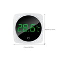 thumbnail image 4 of Billuyoard Termómetro de acuario Pantalla digital LED 0.1 ℃ Sensor de control táctil Medidor de temperatura Celsius Medidor de plástico operado por Termómetros de acuario Blanco Billuyoard PT003898-01, 4 of 6
