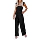 thumbnail image 2 of VISgogo Mono de pierna ancha de verano para mujer, mono de manga voladora de color sólido con cuello cuadrado fruncido VISgogo moda, 2 of 5
