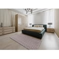 thumbnail image 5 of Ahgly Company Machine Washable Indoor Square Industrial Modern Rose Dust Purple Area Rugs, 3' Square, 5 of 7