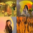 thumbnail image 2 of Sunset Lamp, 16 Colors Sunset Projection Lamp with Remote, Multiple Colors Night Light for Living Room Bedroom Holiday Decoration, USB Port--Color Changing & Fade Mode, 2 of 5