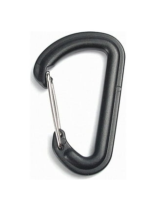 5PCS D Shape Plastic Carabiner D-Ring Key Chain Spring Hook