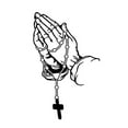 thumbnail image 1 of wnpxqnt Car Stier Pearl Rosary God Christ Prayer Window Vinyl Decal Auto R3Q6 Dection rcycle Styling Glass Gesture G6V4, 1 of 9