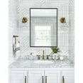 thumbnail image 4 of Decor Wonderland Venta Modern Black Framed Wall Mirror with Dual Mounting Brackets 29.5" x 39.5", 4 of 5